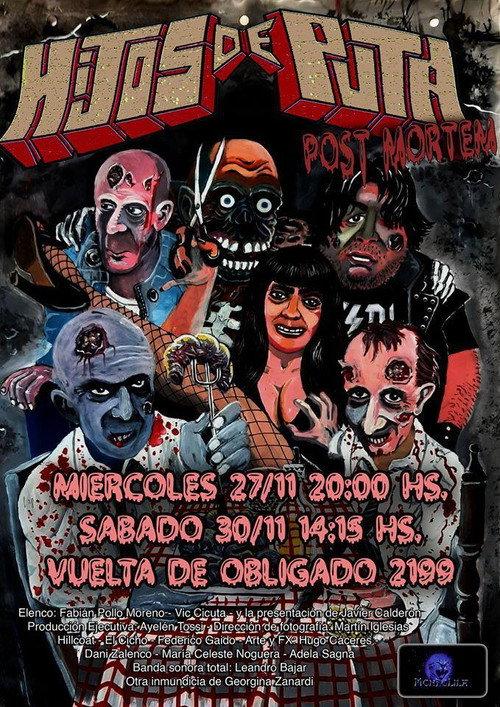 Hijos de puta post mortem 2019 official movie poster