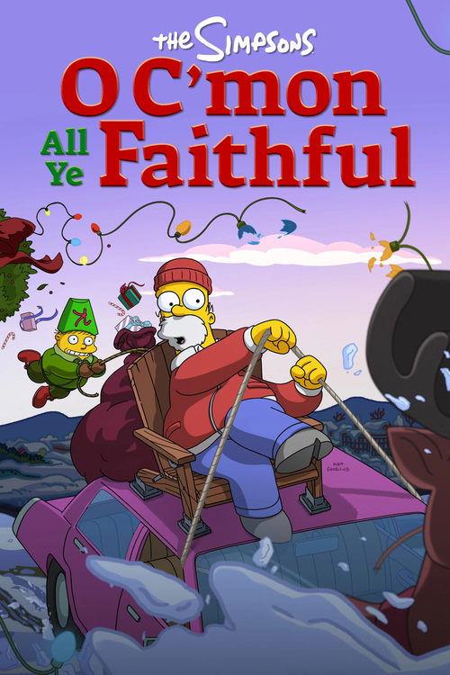 The Simpsons: O C'mon All Ye Faithful 2024 official movie poster