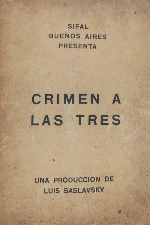 Crimen a las tres 1935 official movie poster
