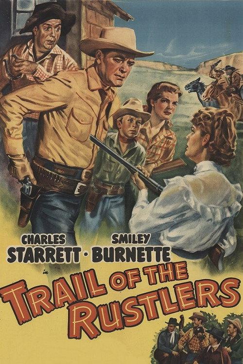 Trail of the Rustlers 1950 official movie poster