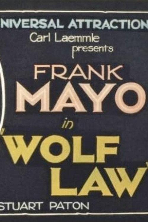Wolf Law 1922 official movie poster