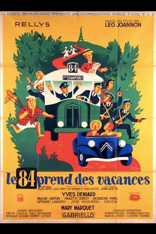 Le 84 prend des vacances 1950 official movie poster