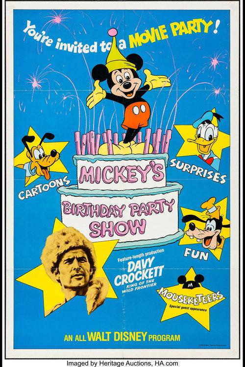 Mickey's Birthday Party Show 1978 official movie poster
