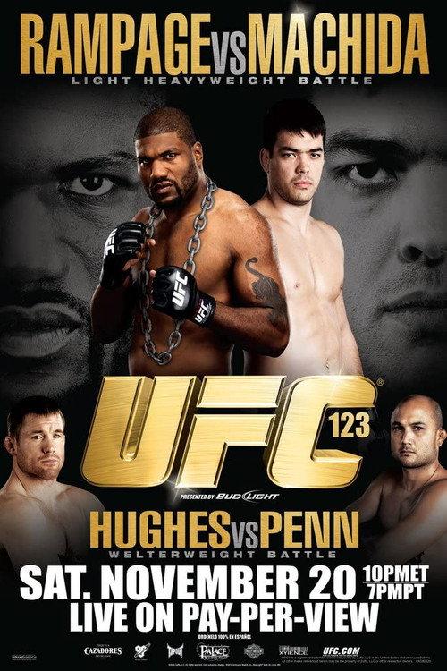 UFC 123: Rampage vs. Machida 2010 official movie poster
