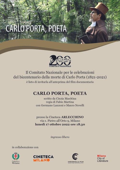Carlo Porta, Poeta 2022 official movie poster
