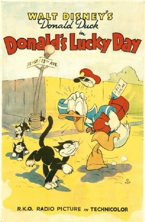 Donald's Lucky Day 1939 official movie poster
