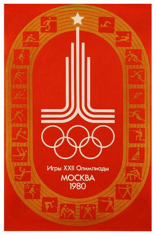 Olympics-80. Opening and Closing 1980 official movie poster