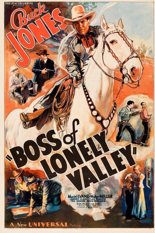 Boss of Lonely Valley 1937 official movie poster
