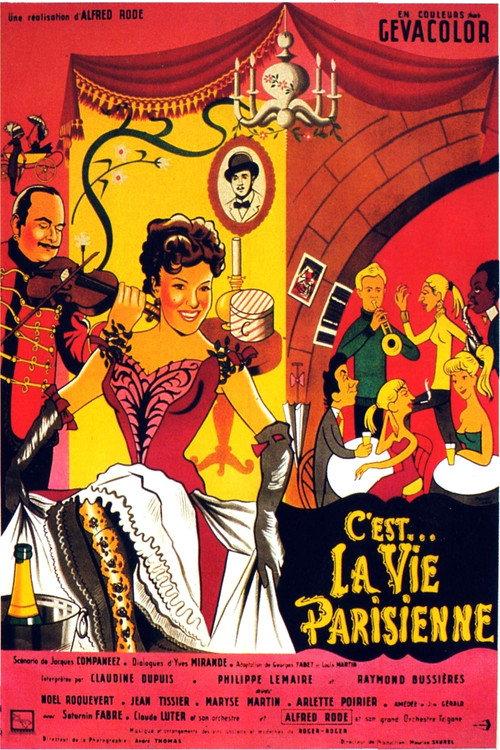 It's the Paris Life 1954 official movie poster