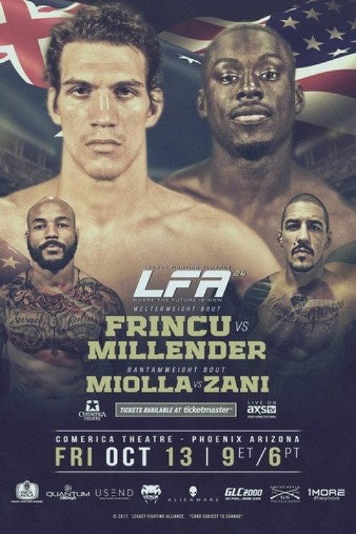 Legacy Fighting Alliance 24: Frincu vs. Millender 2017 official movie poster