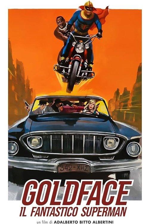 Goldface, the Fantastic Superman 1967 official movie poster