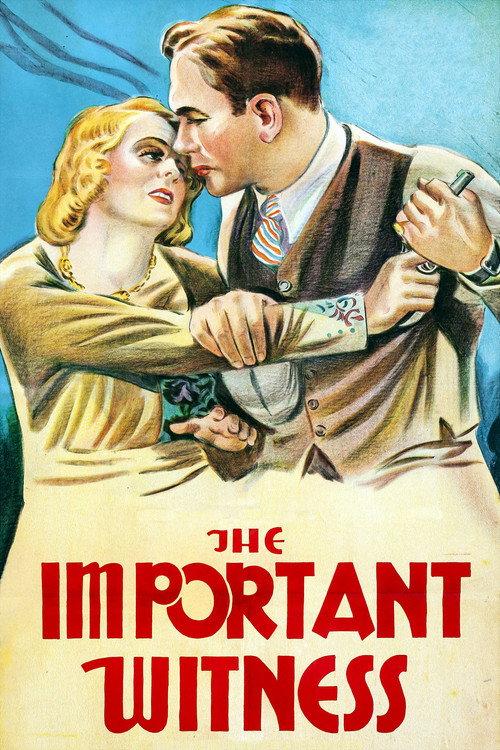 The Important Witness 1933 official movie poster