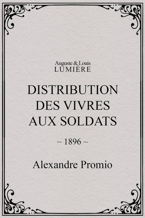 Distribution des vivres aux soldats 1896 official movie poster