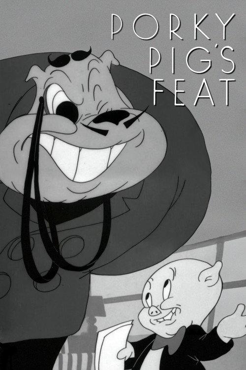 Porky Pig's Feat 1943 official movie poster