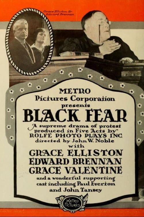 Black Fear 1915 official movie poster