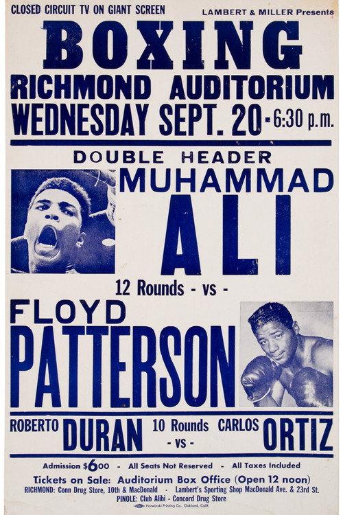 Muhammad Ali vs. Floyd Patterson I 1965 official movie poster