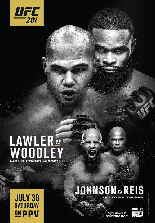 UFC 201: Lawler vs. Woodley 2016 official movie poster