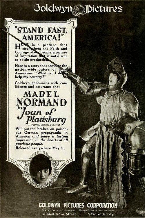 Joan of Plattsburg 1918 official movie poster