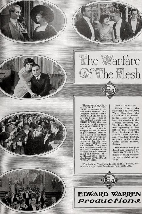 The Warfare of the Flesh 1917 official movie poster