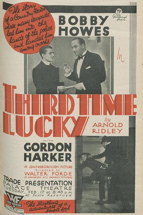 Third Time Lucky 1931 official movie poster