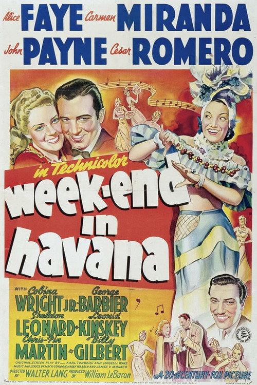 Week-End in Havana 1941 official movie poster