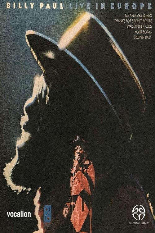 Billy Paul Live In Europe 1974 official movie poster