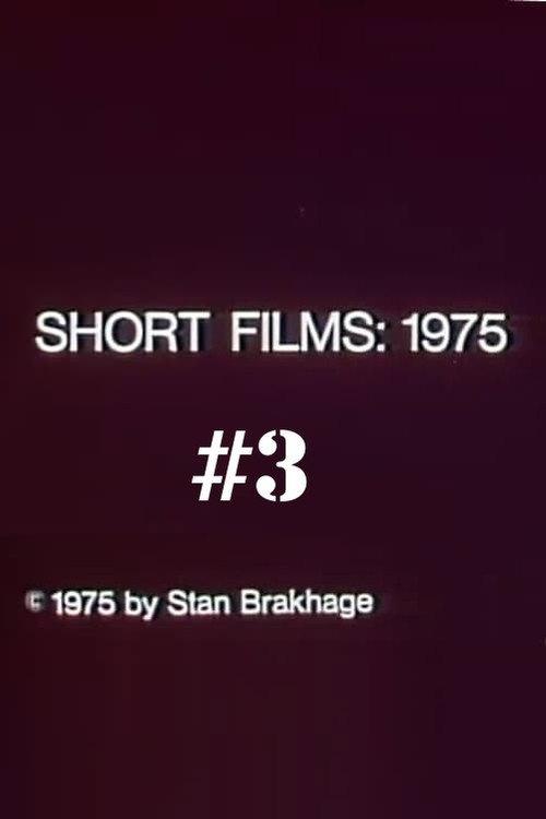 Short Films 1975: #3 (Hollis Frampton) 1975 official movie poster