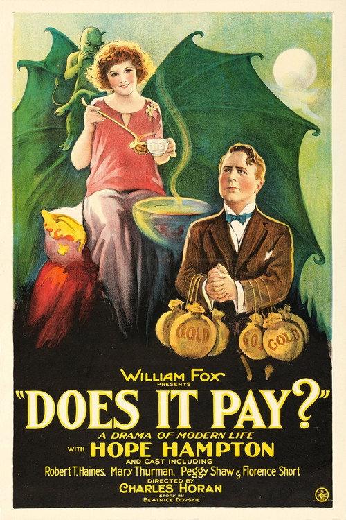 Does It Pay? 1923 official movie poster