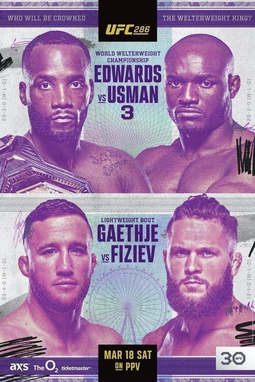 UFC 286: Edwards vs. Usman 3 2023 official movie poster