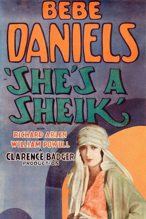 She's a Sheik 1927 official movie poster