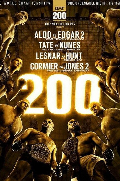 UFC 200: Tate vs. Nunes 2016 official movie poster