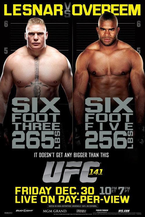 UFC 141: Lesnar vs. Overeem 2011 official movie poster