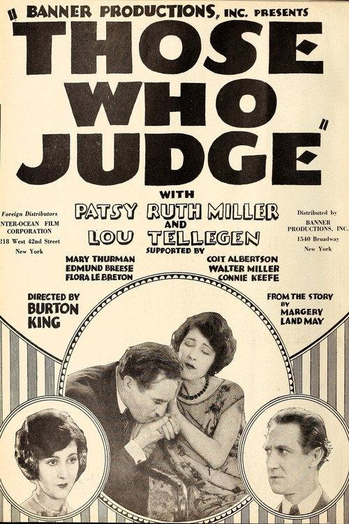 Those Who Judge 1924 official movie poster