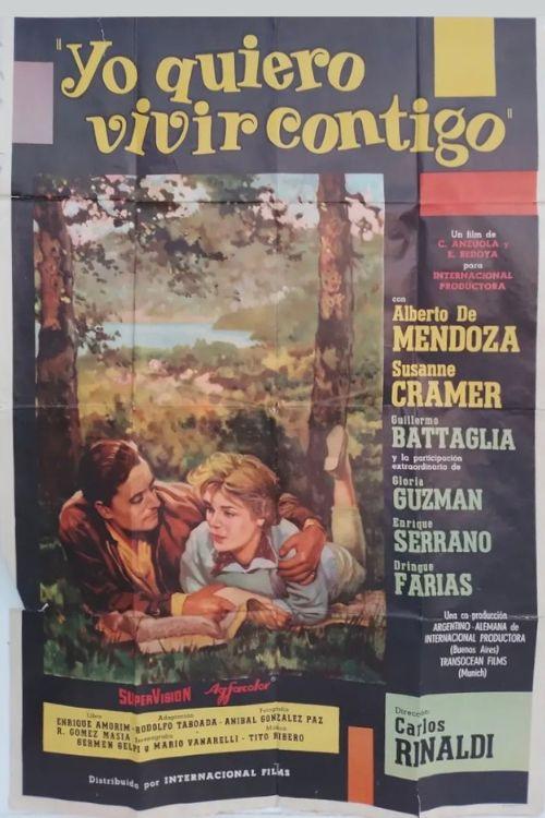 Yo quiero vivir contigo 1960 official movie poster