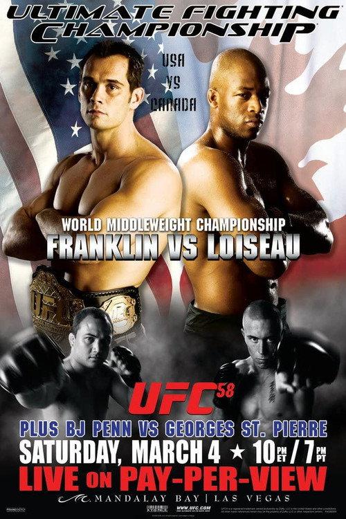UFC 58: USA vs. Canada 2006 official movie poster
