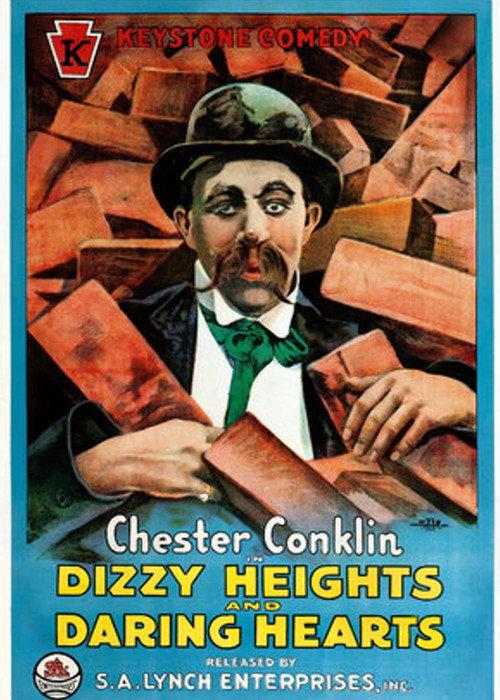 Dizzy Heights and Daring Hearts 1915 official movie poster