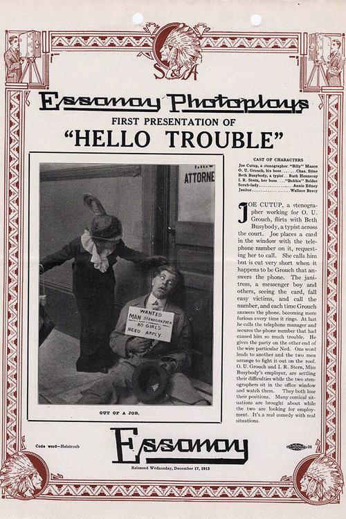 Hello, Trouble 1913 official movie poster