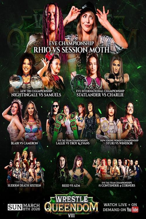 EVE 146: Wrestle Queendom VIII 2026 official movie poster