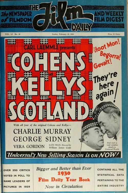 The Cohens and the Kellys in Scotland 1930 official movie poster