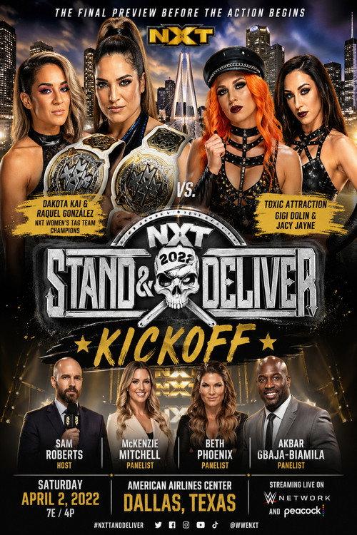 WWE NXT Stand & Deliver Kickoff 2022 official movie poster