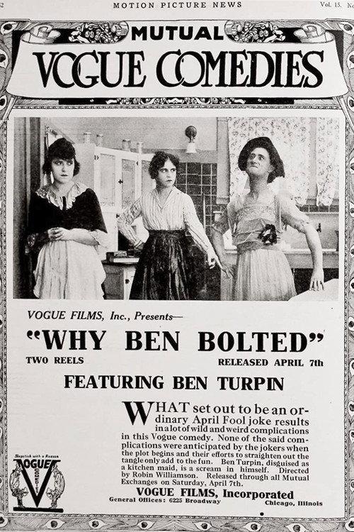 When Ben Bolted 1917 official movie poster