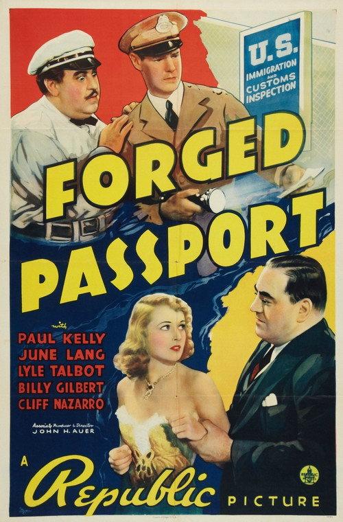 Forged Passport 1939 official movie poster