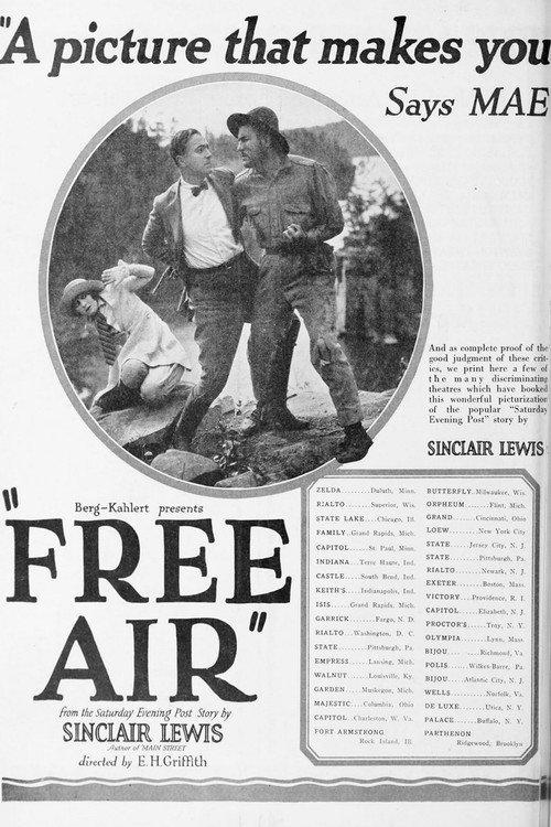 Free Air 1922 official movie poster