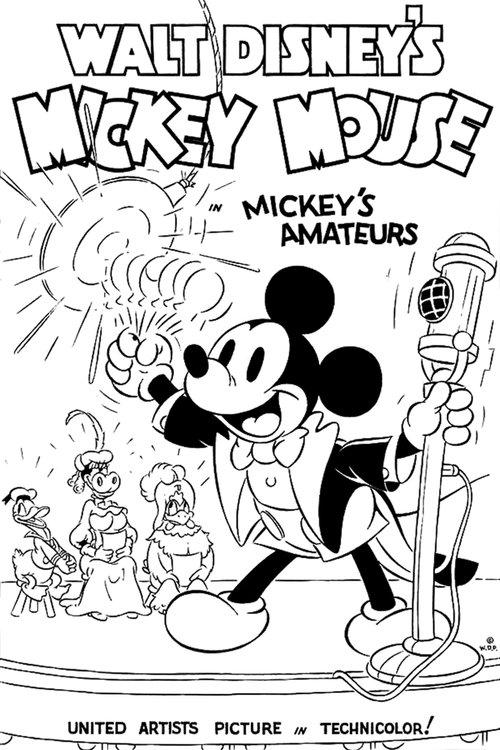 Mickey's Amateurs 1937 official movie poster