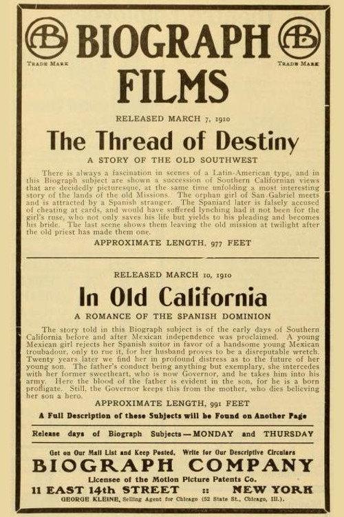 The Thread of Destiny 1910 official movie poster