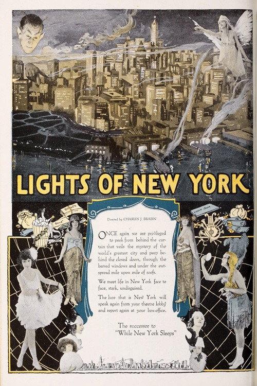 The Lights of New York 1922 official movie poster