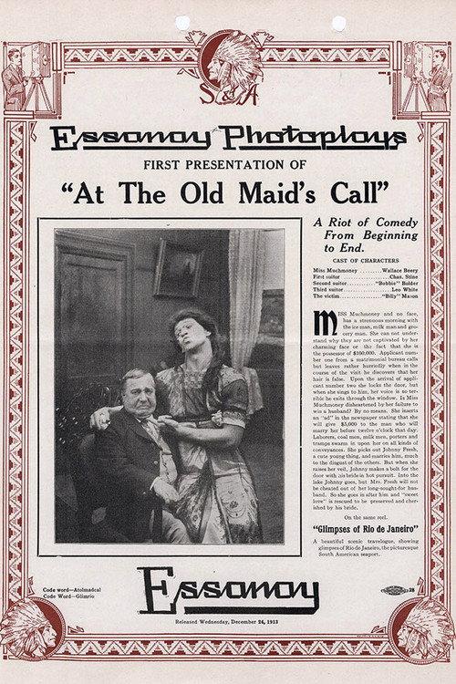 At the Old Maid's Call 1913 official movie poster