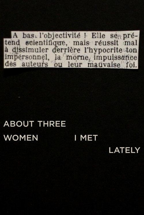 About Three Women I Met Lately 2022 official movie poster