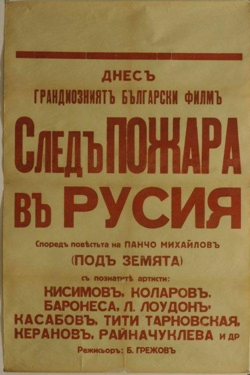 After the Fire in Russia 1929 official movie poster