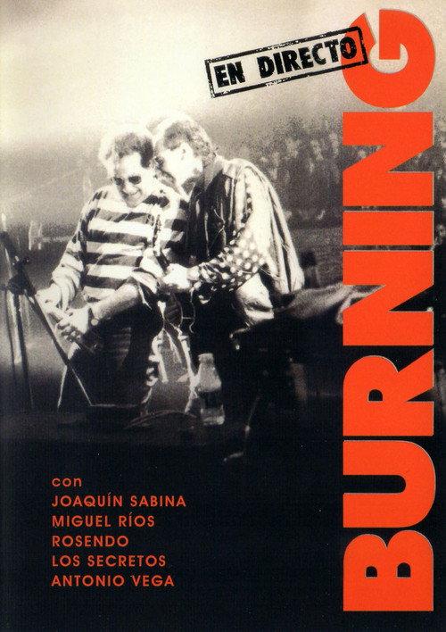 Burning en directo 1991 official movie poster